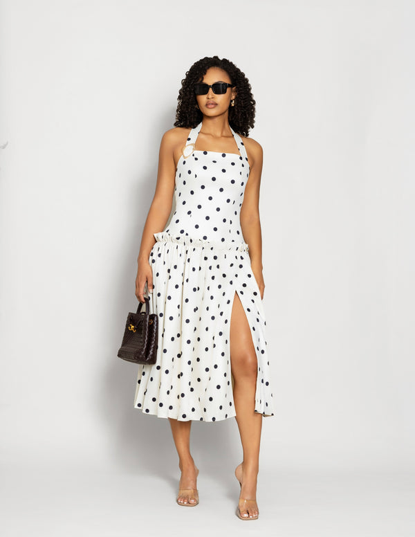 Riviera Polka Dot Dress