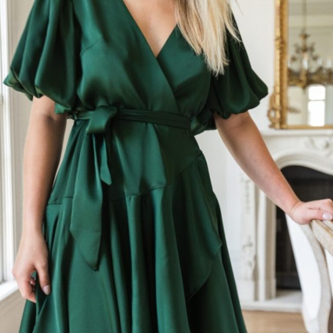 chiamara dress green 3